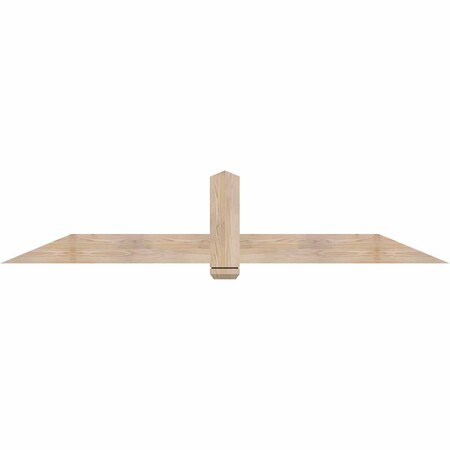 Ekena Millwork Eugene Smooth Timber Gable Bracket, Douglas Fir, 84"W x 17"H x 1 1/2"D x 5 1/2"F, 5/12 Pitch GBW084X17X0206EUG00SDF